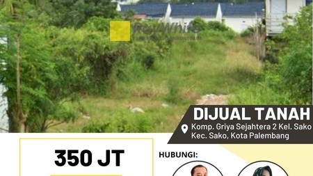 Dijual Cepat Tanah di Komp. Griya Sejahtera 2 sako Kota Palembang