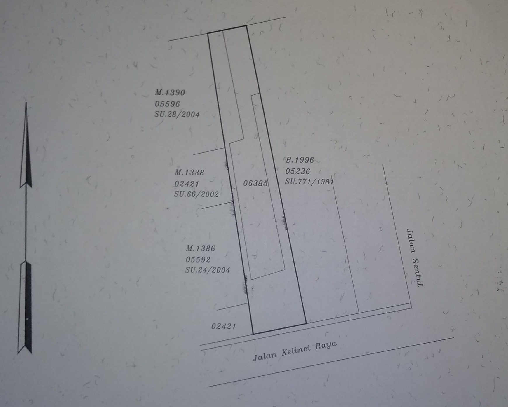 Tanah komersil di Kelinci Raya, Pasar Baru, Sawah Besar