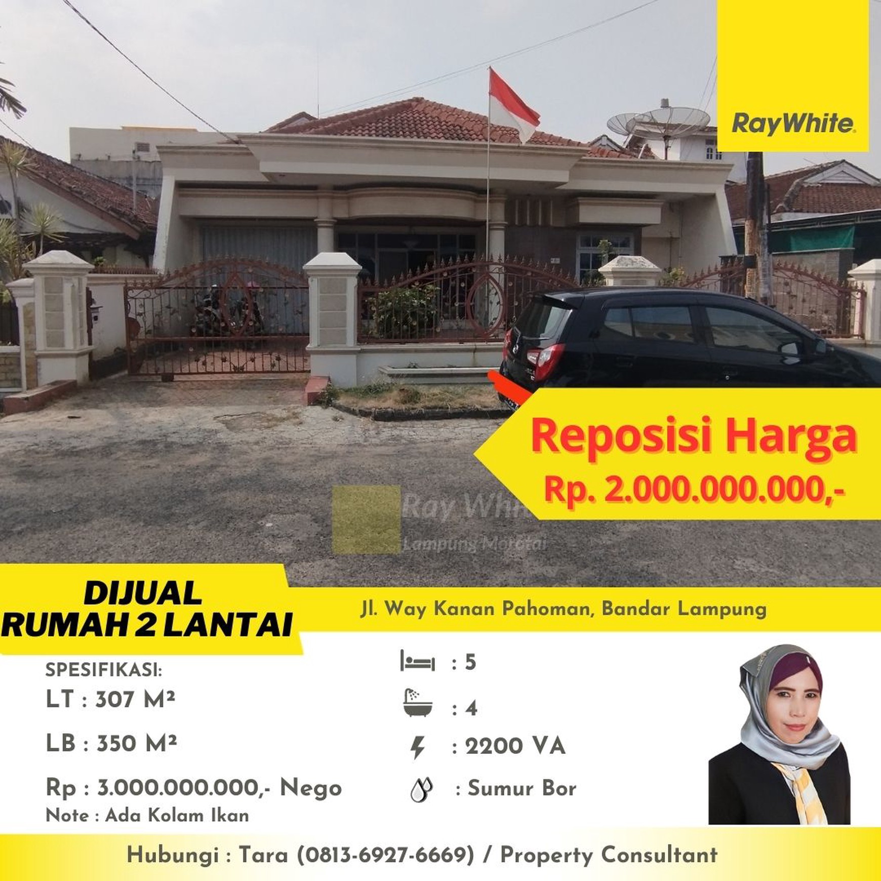 rumah murah jln way kanan pahoman