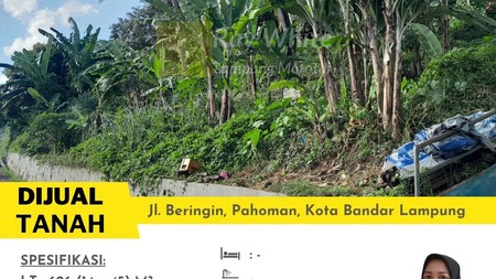 rumah dan tanah murah  pahoman bandar lampung