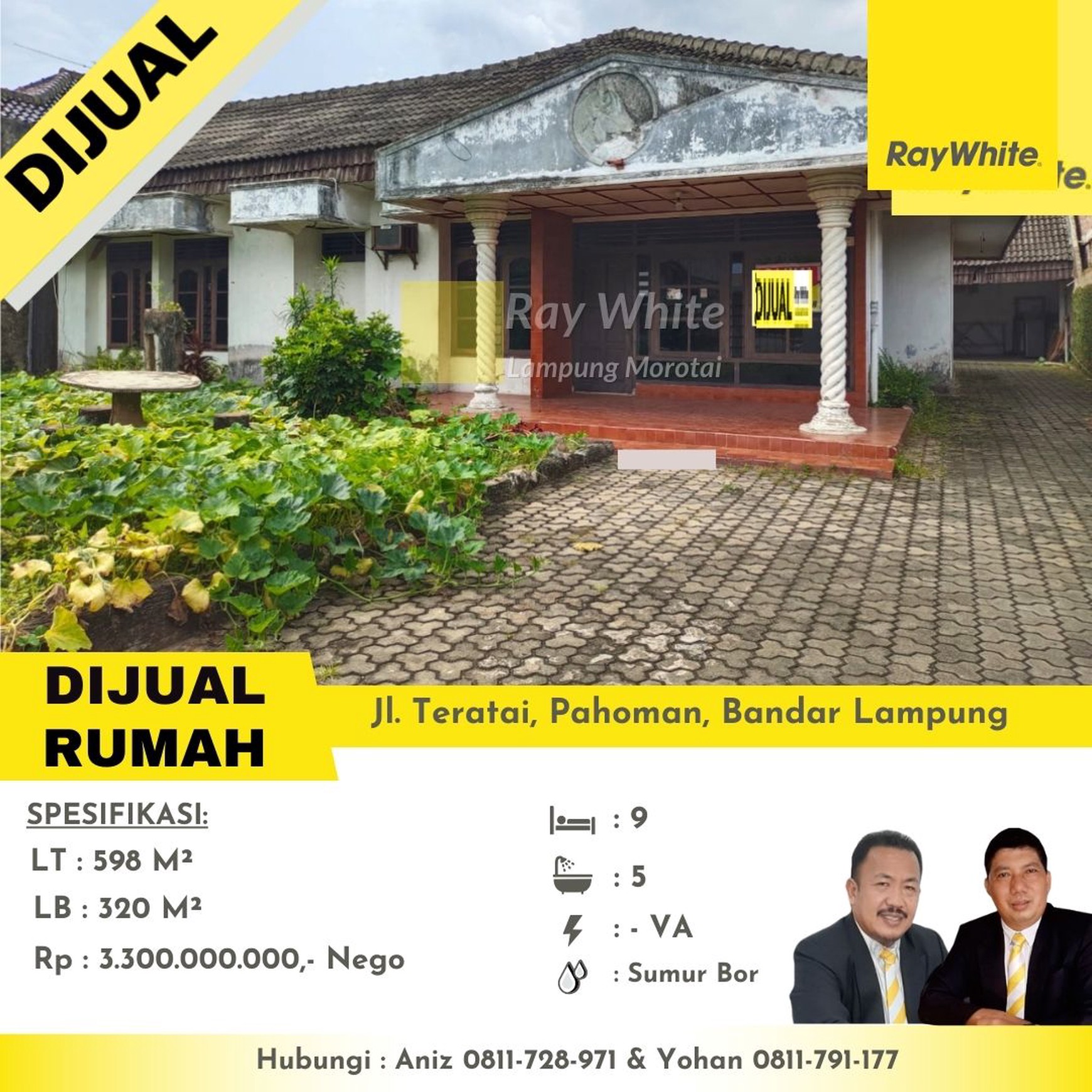 rumah murah pahoman tanjung karang pusat