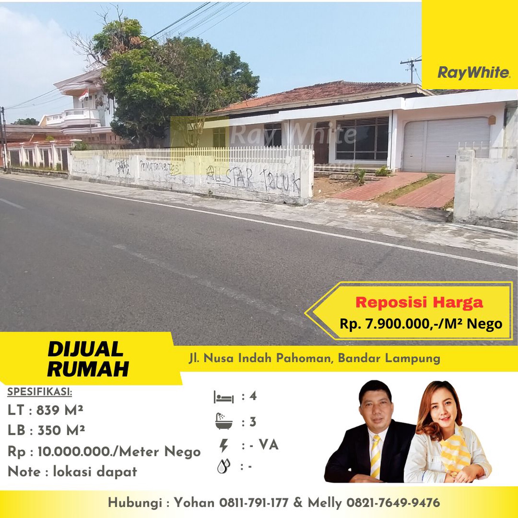 rumah murah pahoman tanjung karang pusat