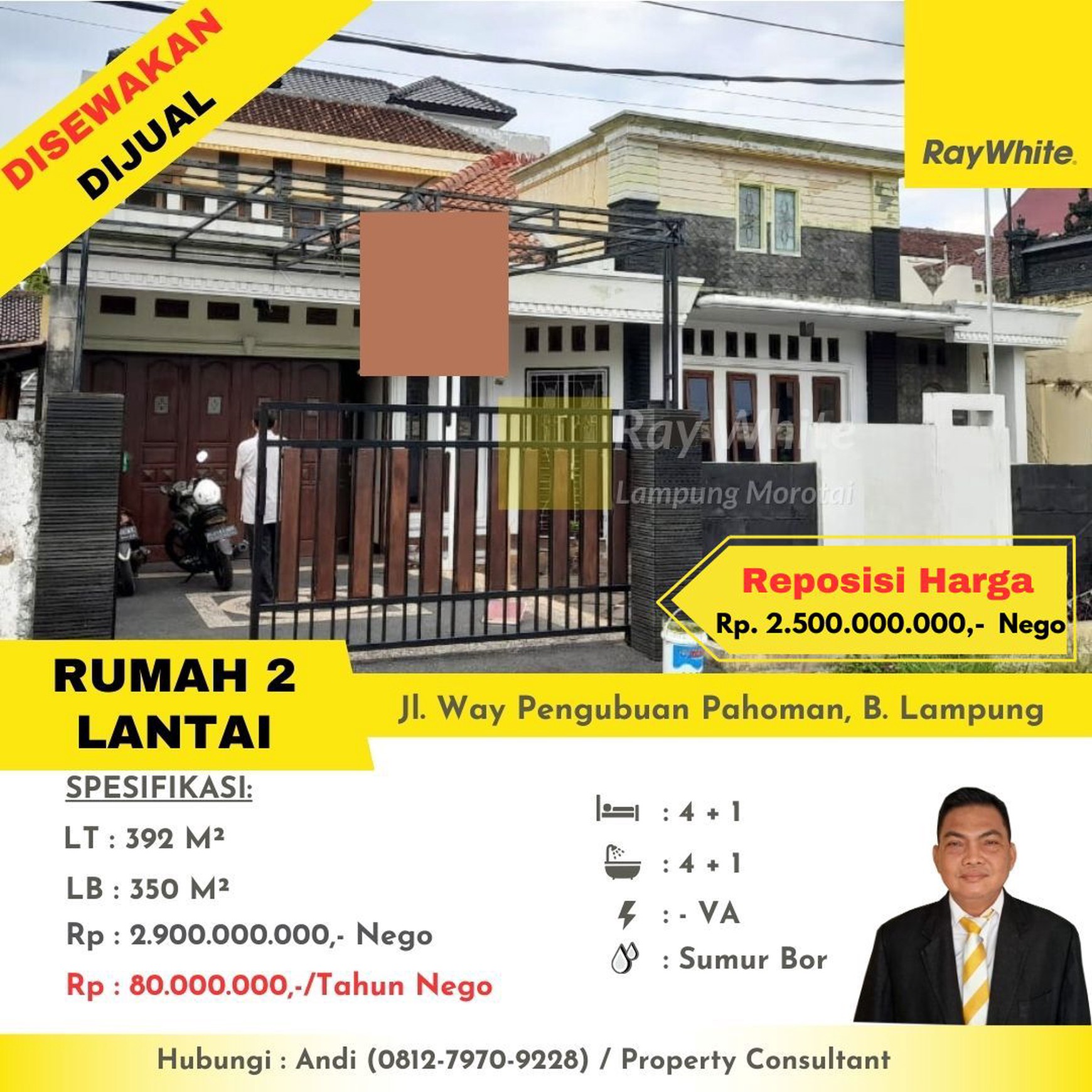rumah murah pahoman tanjung karang pusat