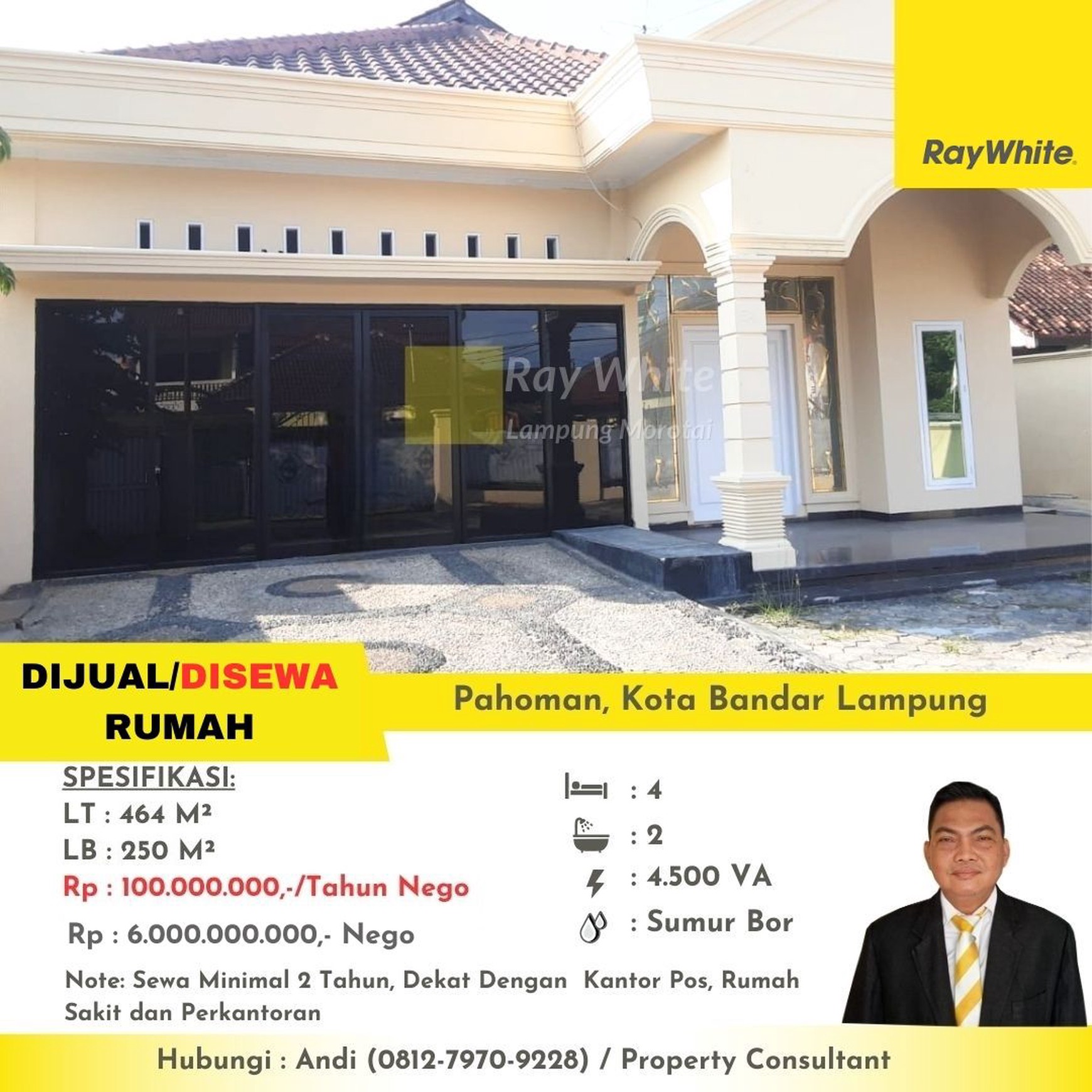 rumah murah pahoman tanjung karang pusat