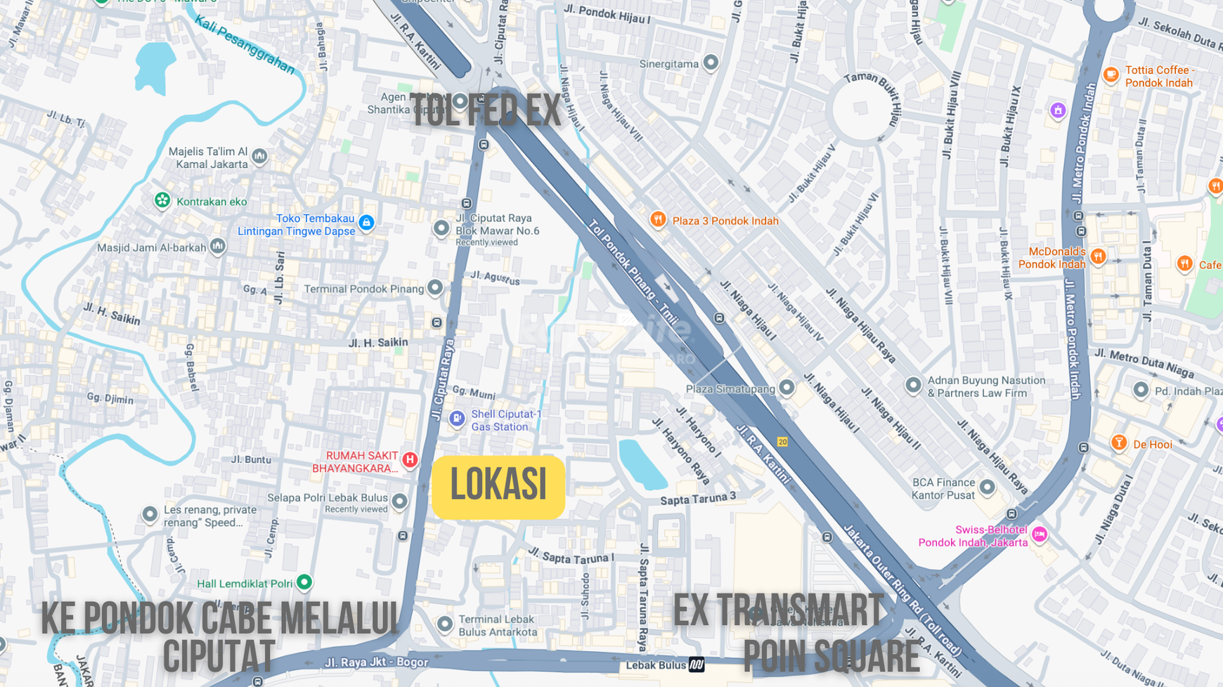 Tanah Kavling Luas 468 m2 SHM di Jl. Ciputat Raya - Lokasi Emas Dekat MRT & Terminal Bus, Ideal untuk Usaha & Investasi
