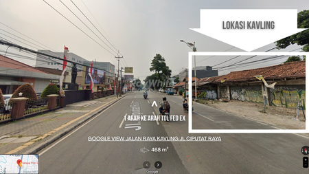 Tanah Kavling Luas 468 m2 SHM di Jl. Ciputat Raya - Lokasi Emas Dekat MRT & Terminal Bus, Ideal untuk Usaha & Investasi