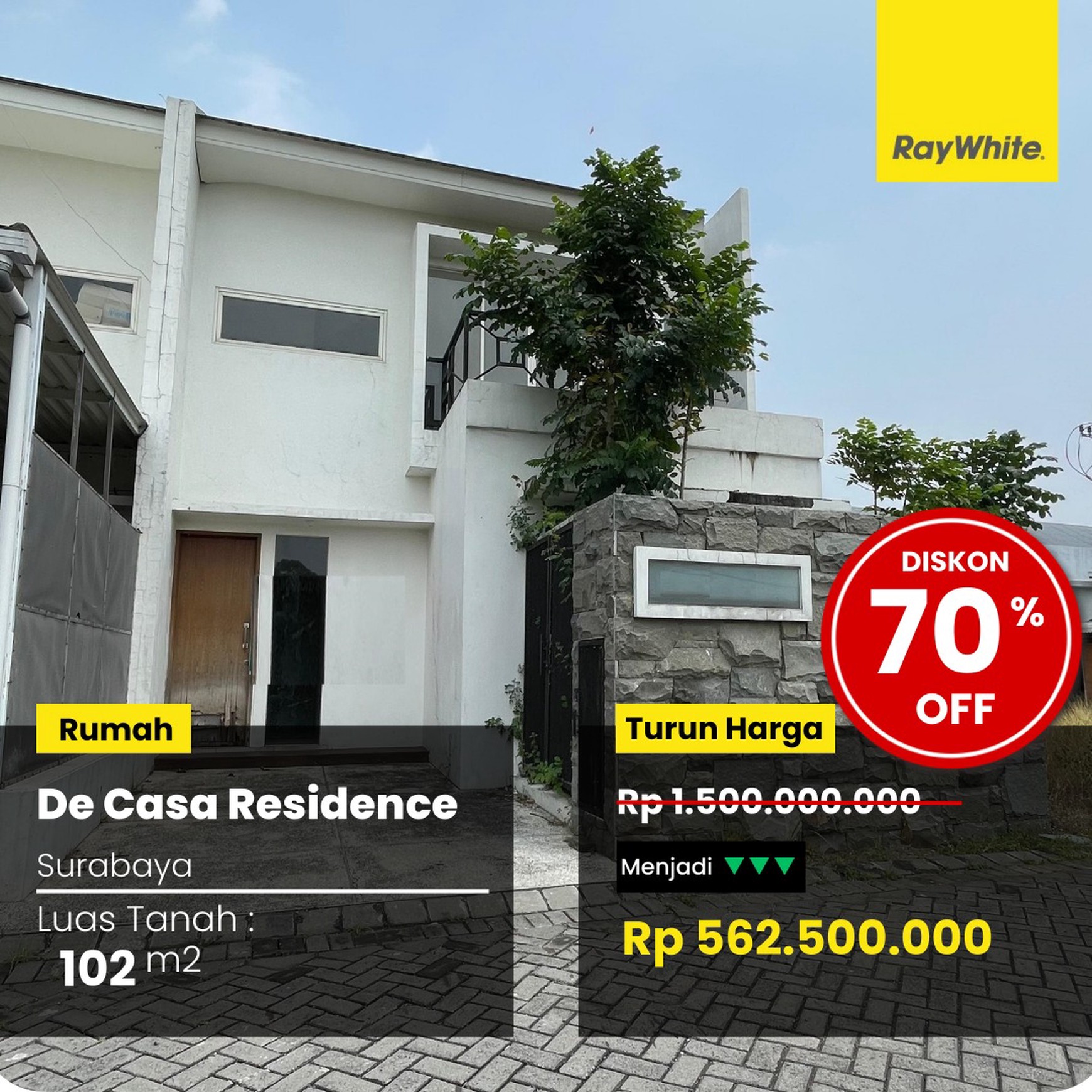 Dijual Rumah Murah di De Casa Residence Surabaya Barat