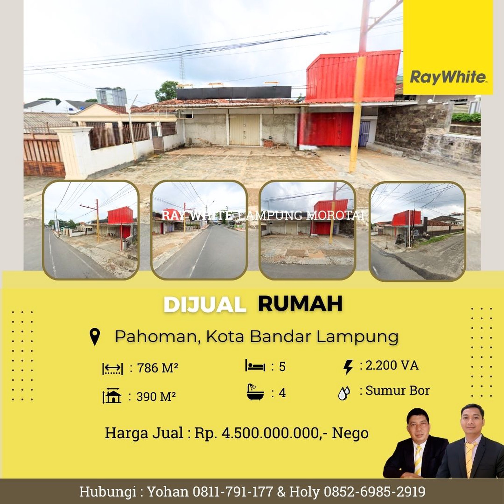 rumah murah pahoman tanjung karang pusat
