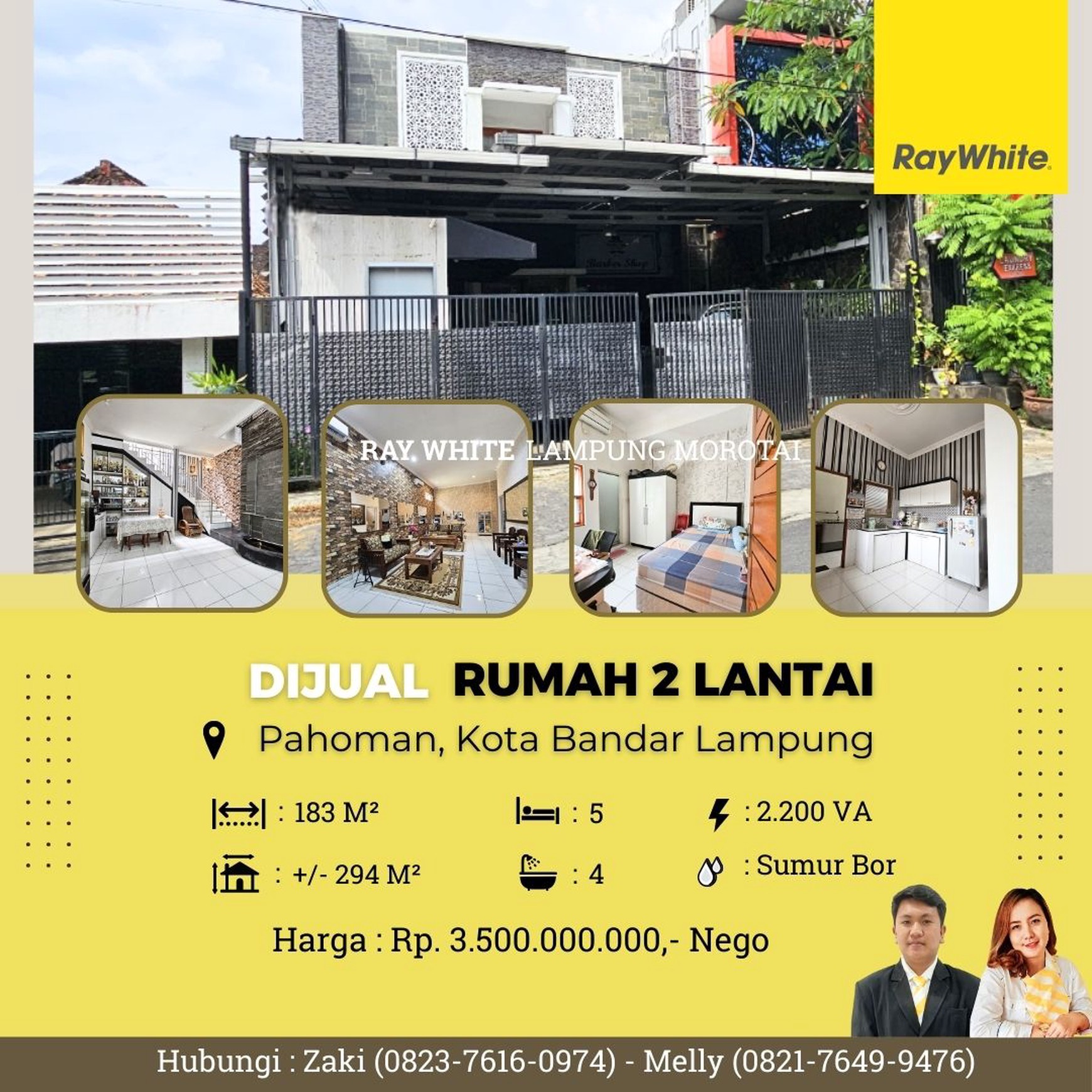 rumah murah pahoman tanjung karang pusat