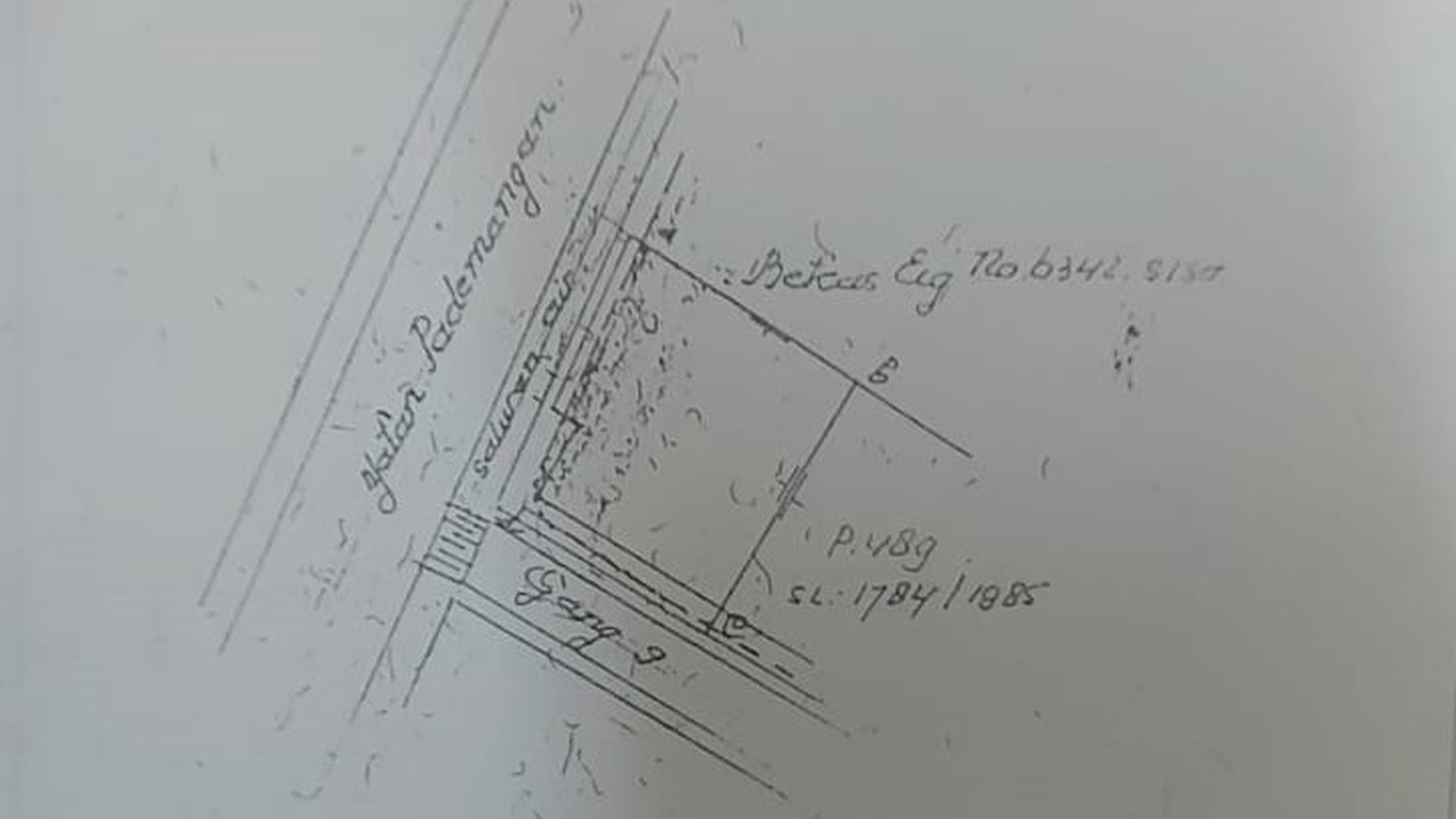 JUAL MURAH HARGA NJOP rumah 2 lt di Hdp jalan raya Pademangan Timur