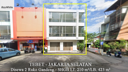 FOR RENT Ruko Gandeng 3 Lantai Tebet Barat Raya Jakarta Selatan