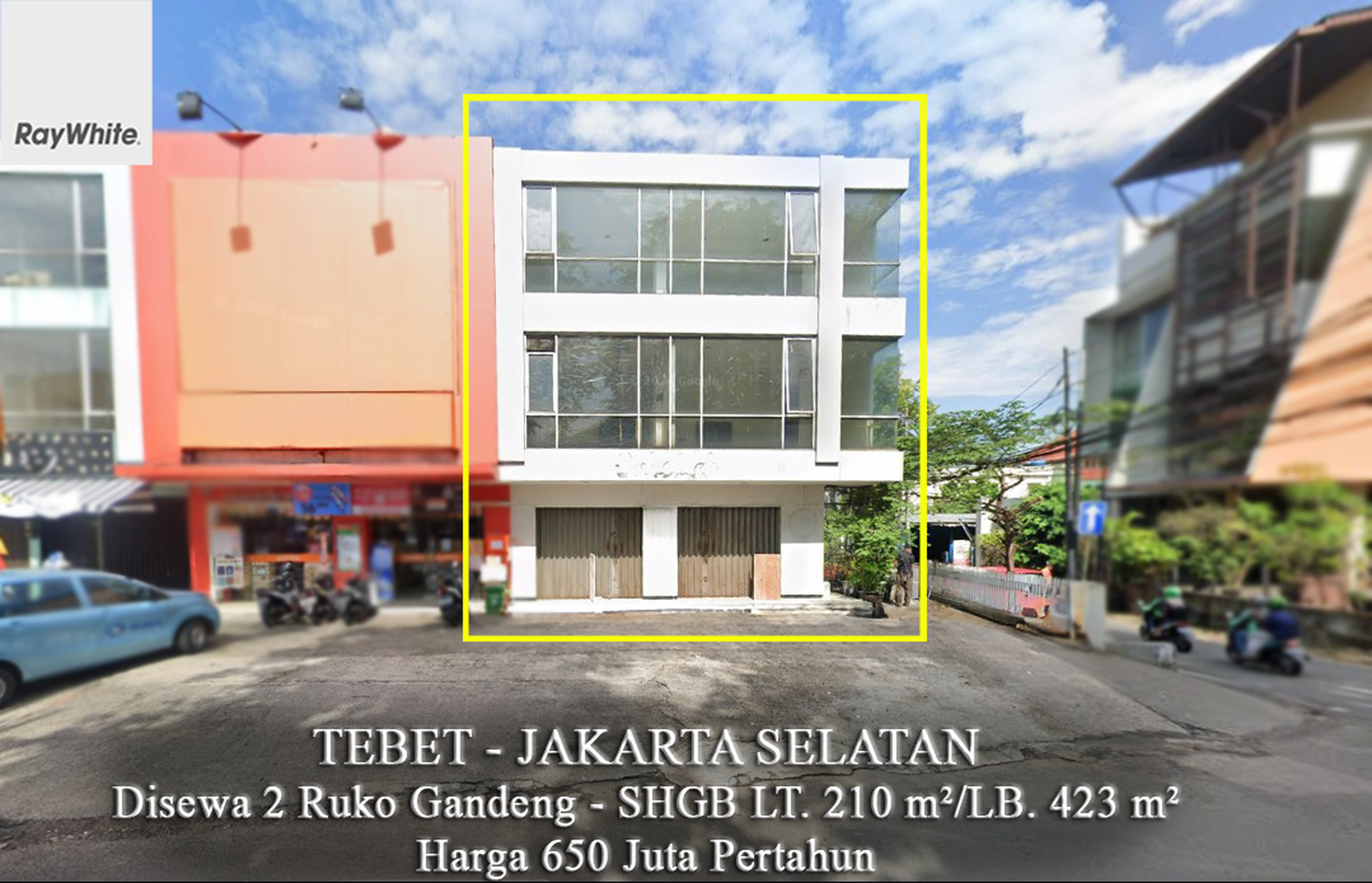 FOR RENT Ruko Gandeng 3 Lantai Tebet Barat Raya Jakarta Selatan