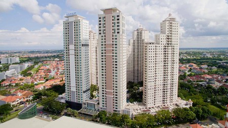 Jual Apartemen 2 BR Murah dengan Good View di Waterplace Pakuwon Indah Surabaya Barat Tersambung Mall PTC Dekat Jalan Tol