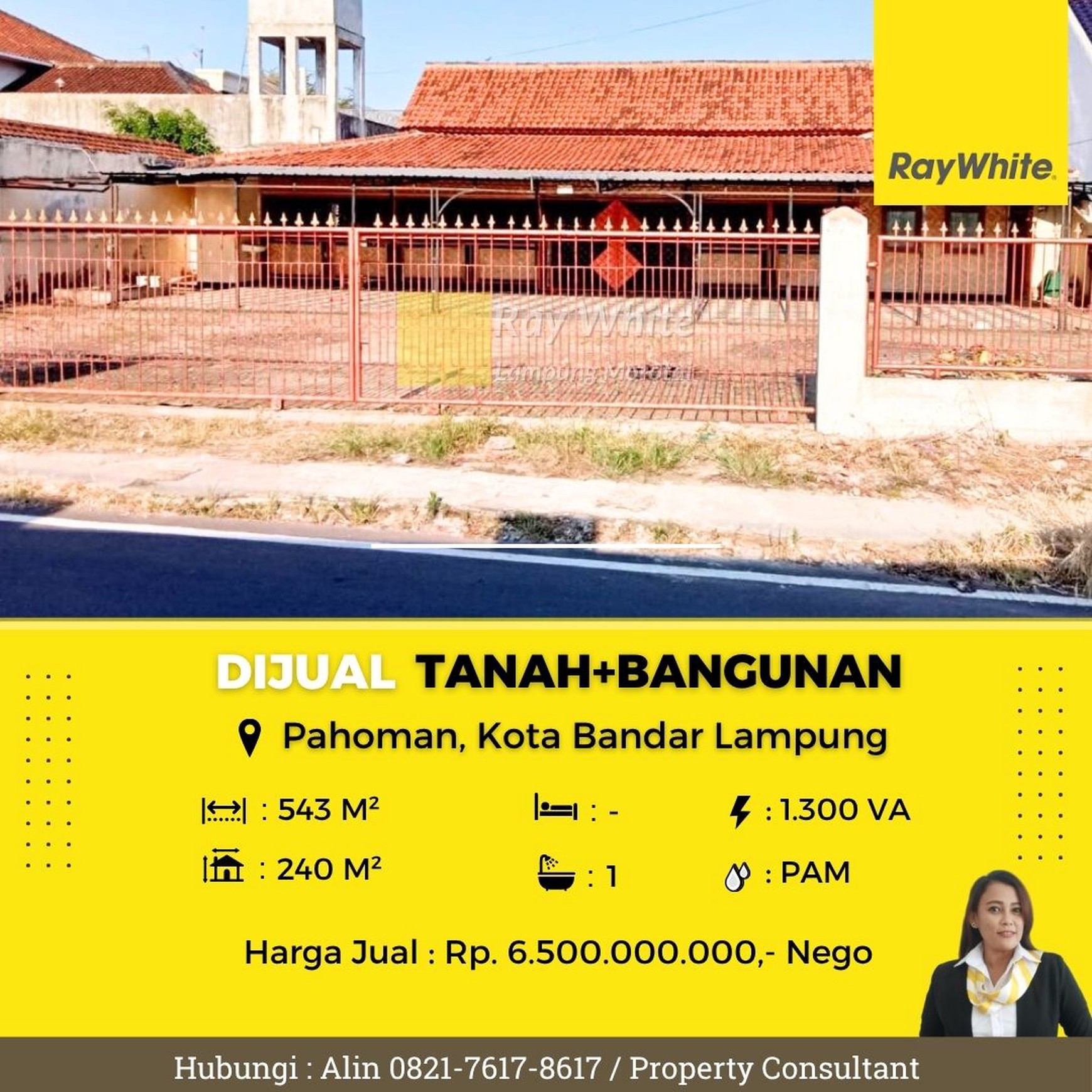 rumah murah pahoman tanjung karang pusat