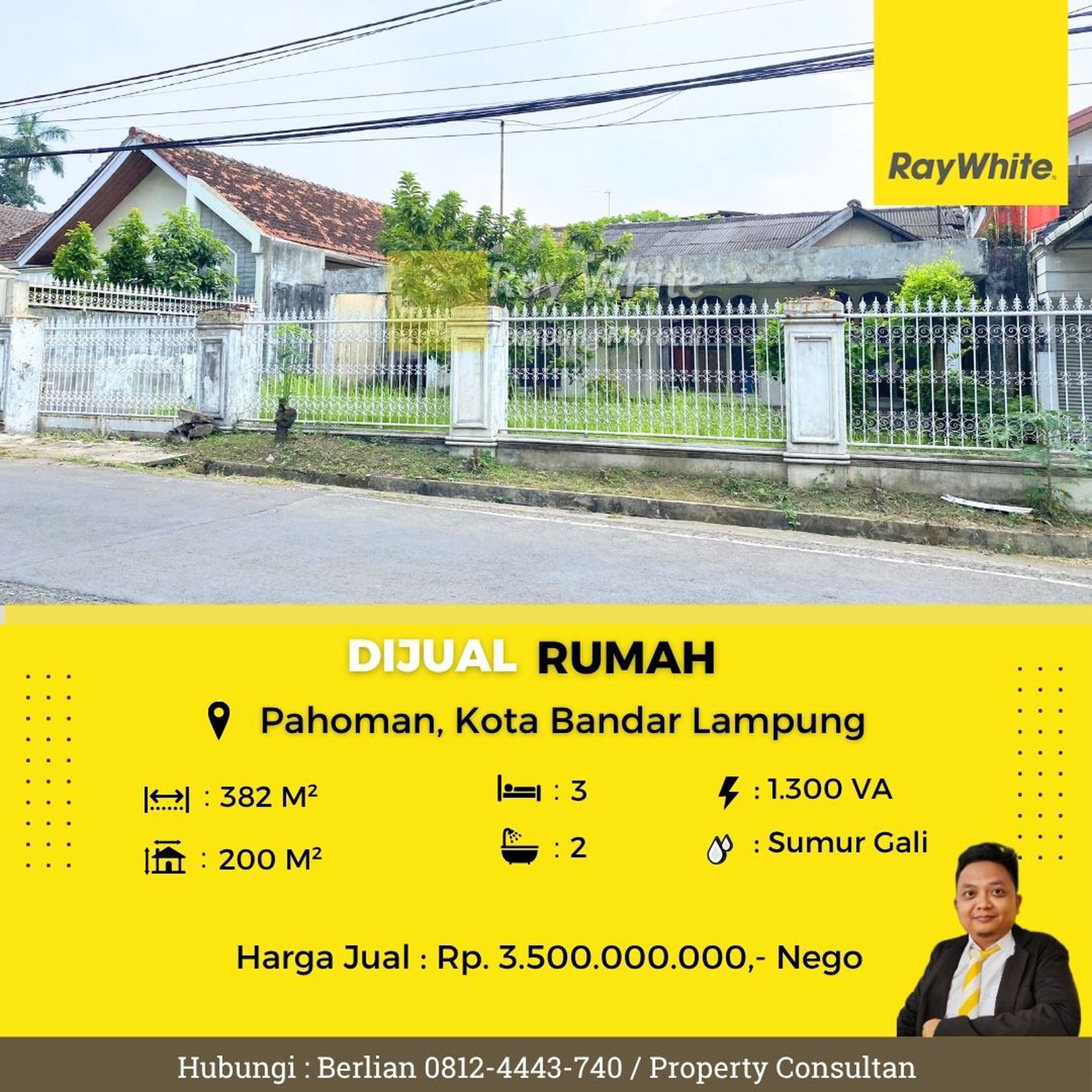 rumah murah pahoman tanjung karang pusat