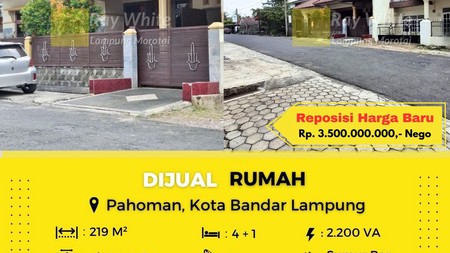 rumah murah pahoman tanjung karang pusat