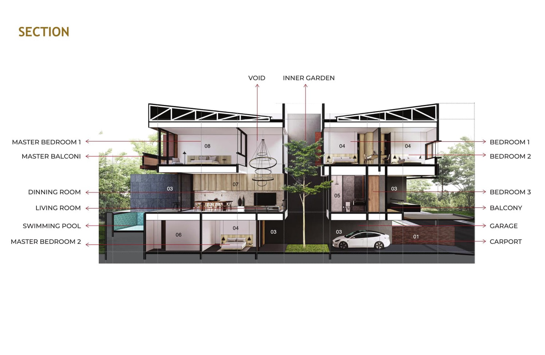 Rumah Baru 3 Lantai Dengan Private Pool di Area Kemang, Jakarta Selatan