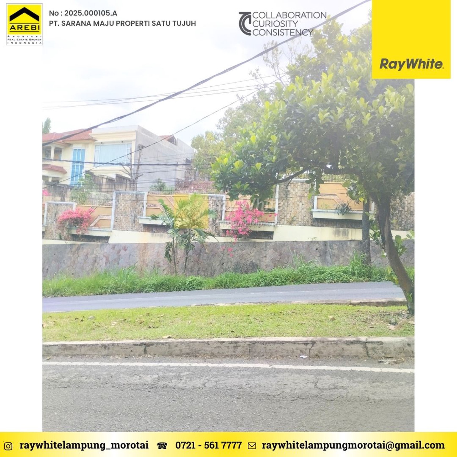 Di jual Tanah pinggir jalan utama mangku jalan view laut