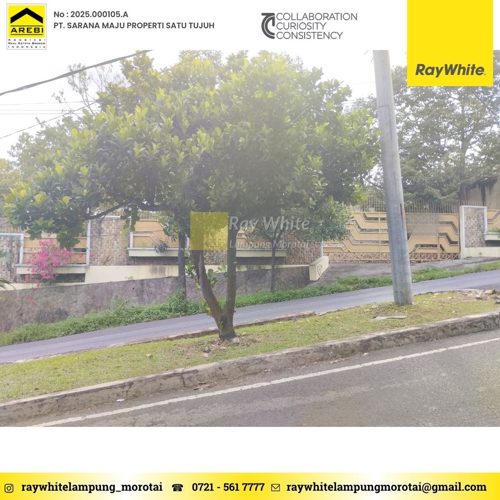 Di jual Tanah pinggir jalan utama mangku jalan view laut