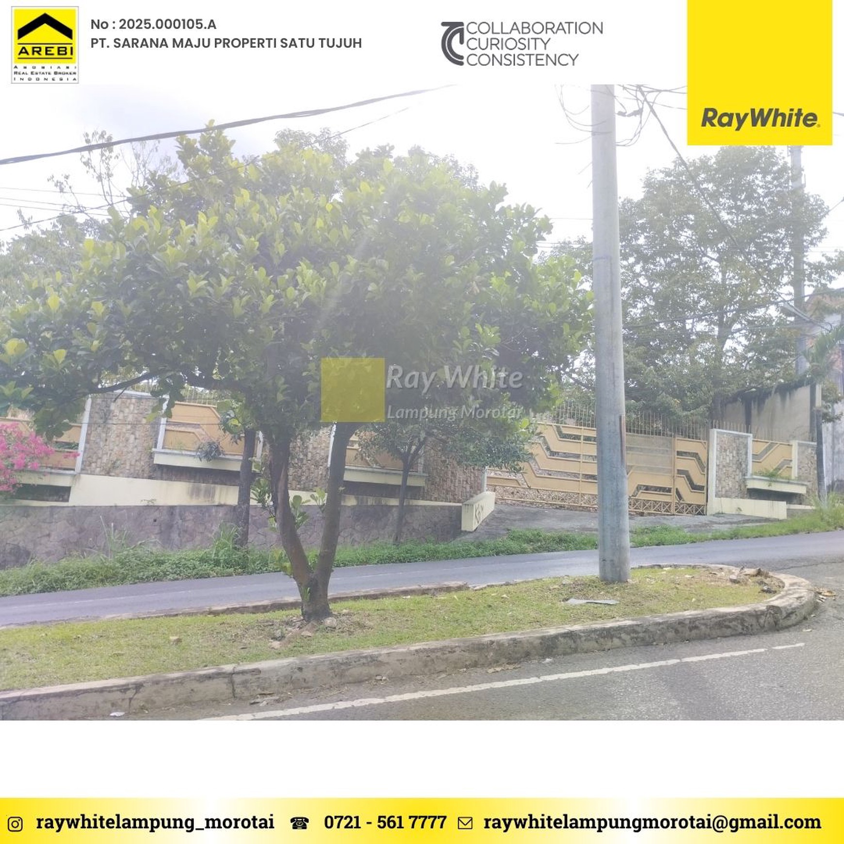 Di jual Tanah pinggir jalan utama mangku jalan view laut