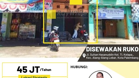 DISEWAKAN RUKO STRATEGIS 1 LANTAI