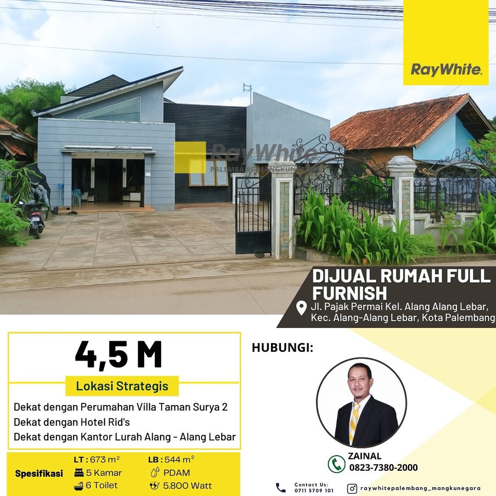 DIJUAL RUMAH FULL FURNISHER 2 LANTAI LOKASI STRATEGIS