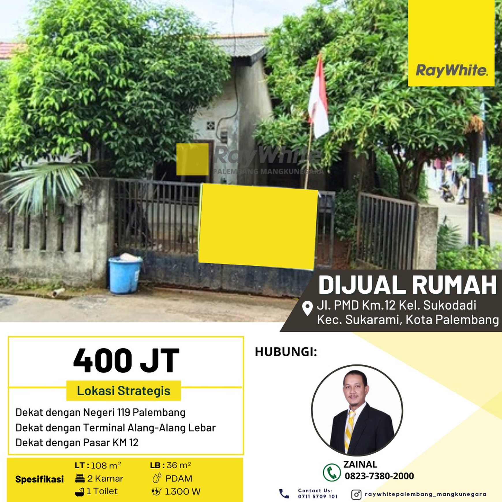 DIJUAL RUMAH TYPE 36 LOKASI STRATEGIS