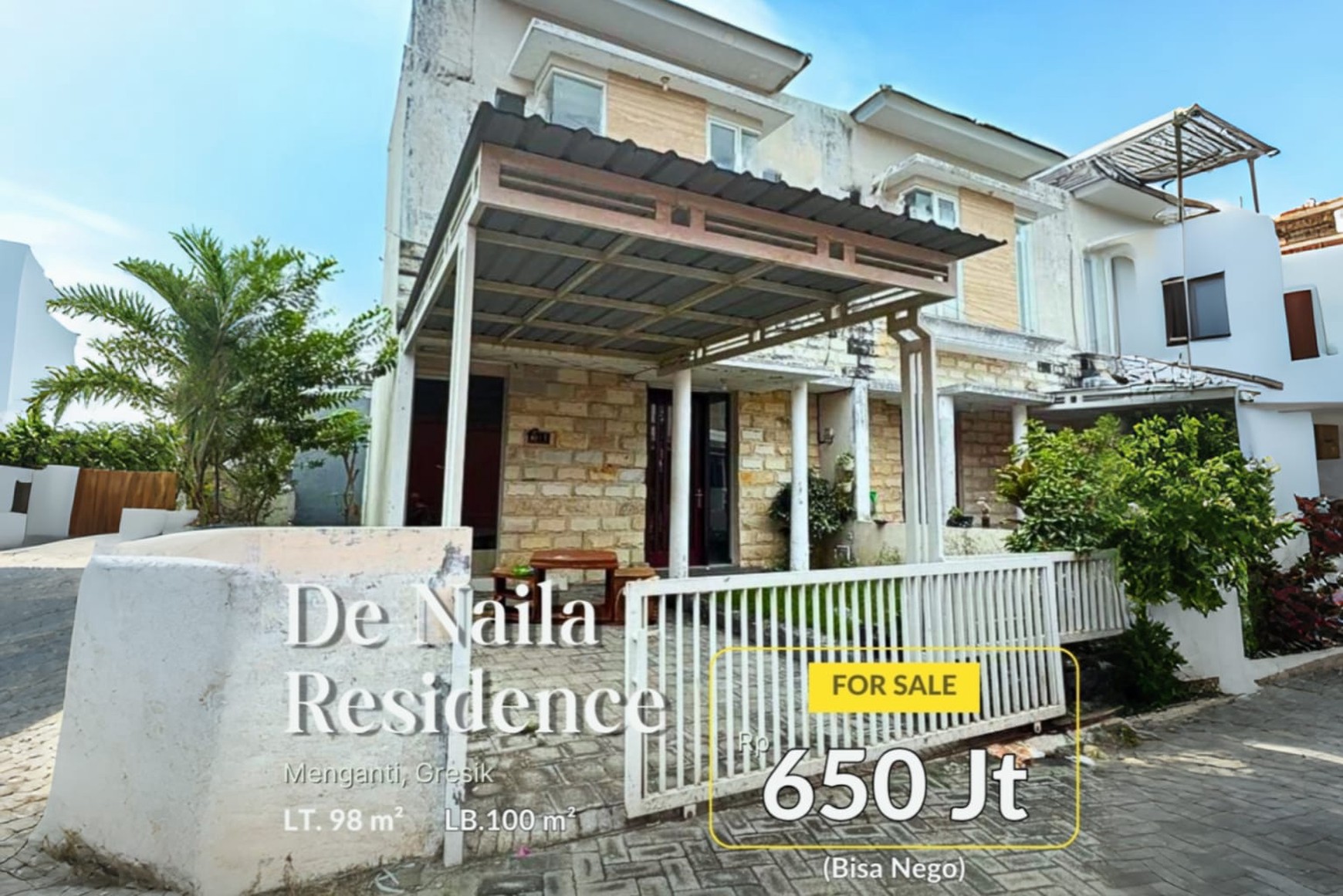 Jual Rumah De Naila Residence Menganti, Gresik Murah