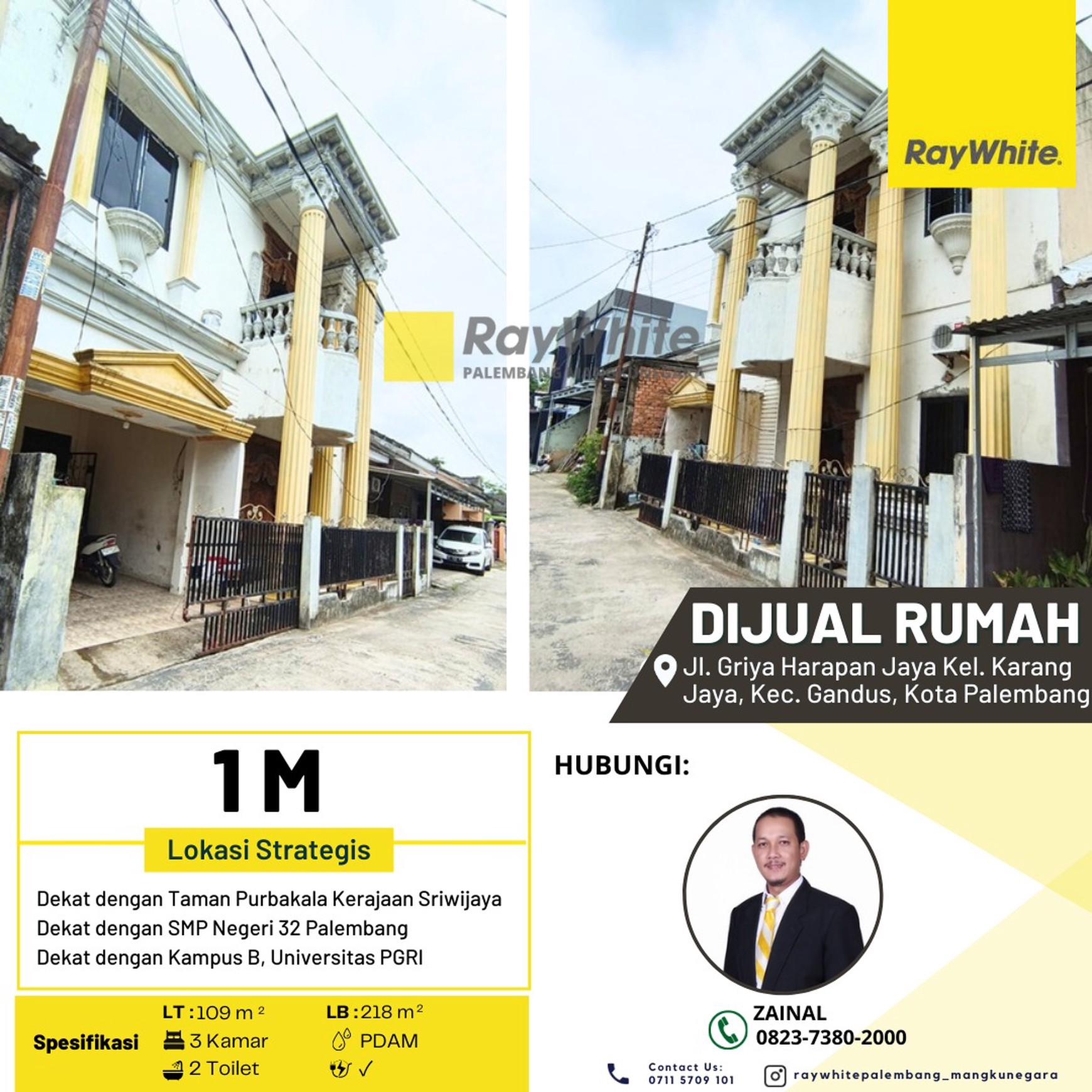DIJUAL RUMAH 2 AREA STRATEGIS