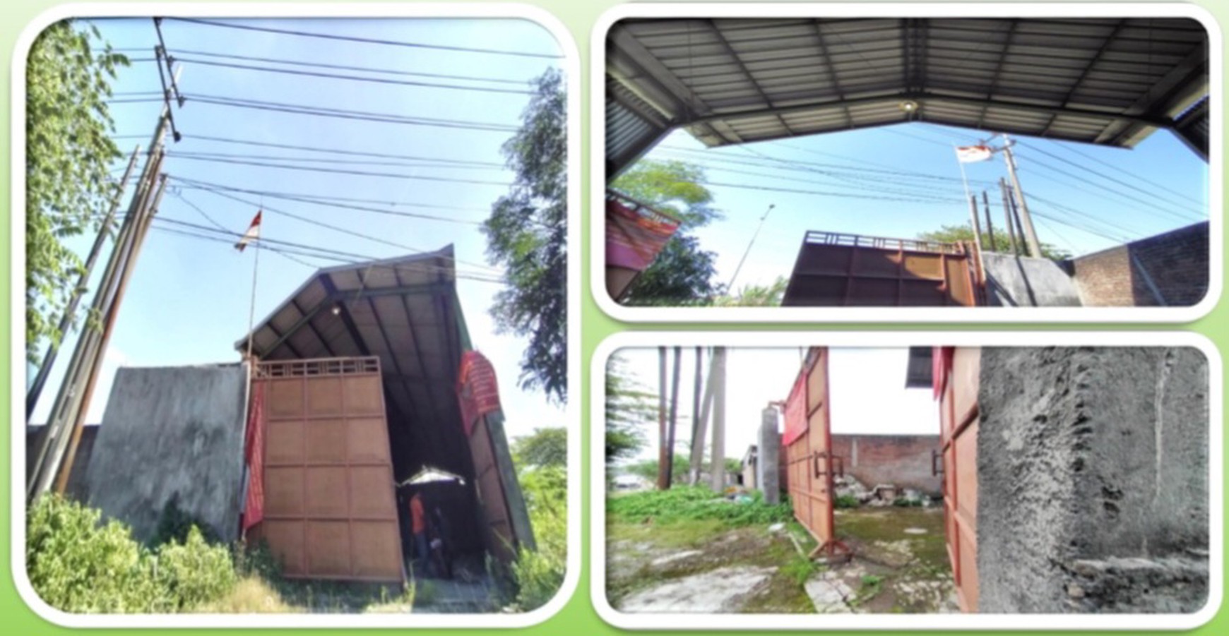 Dijual 351 m2 Gudang Nol Jalan Raya Bypass Krian Sidoarjo Jawa Timur - Plus Ruang Kantor - Dekat Akses Tol, Polsek Krian