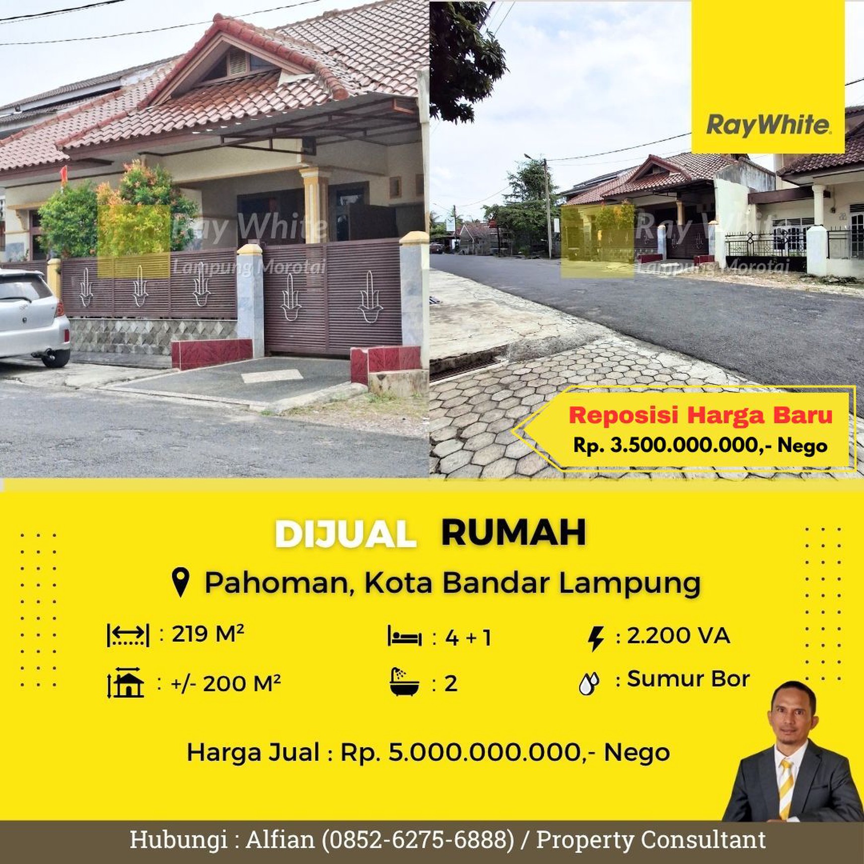rumah murah pahoman tanjung karang pusat