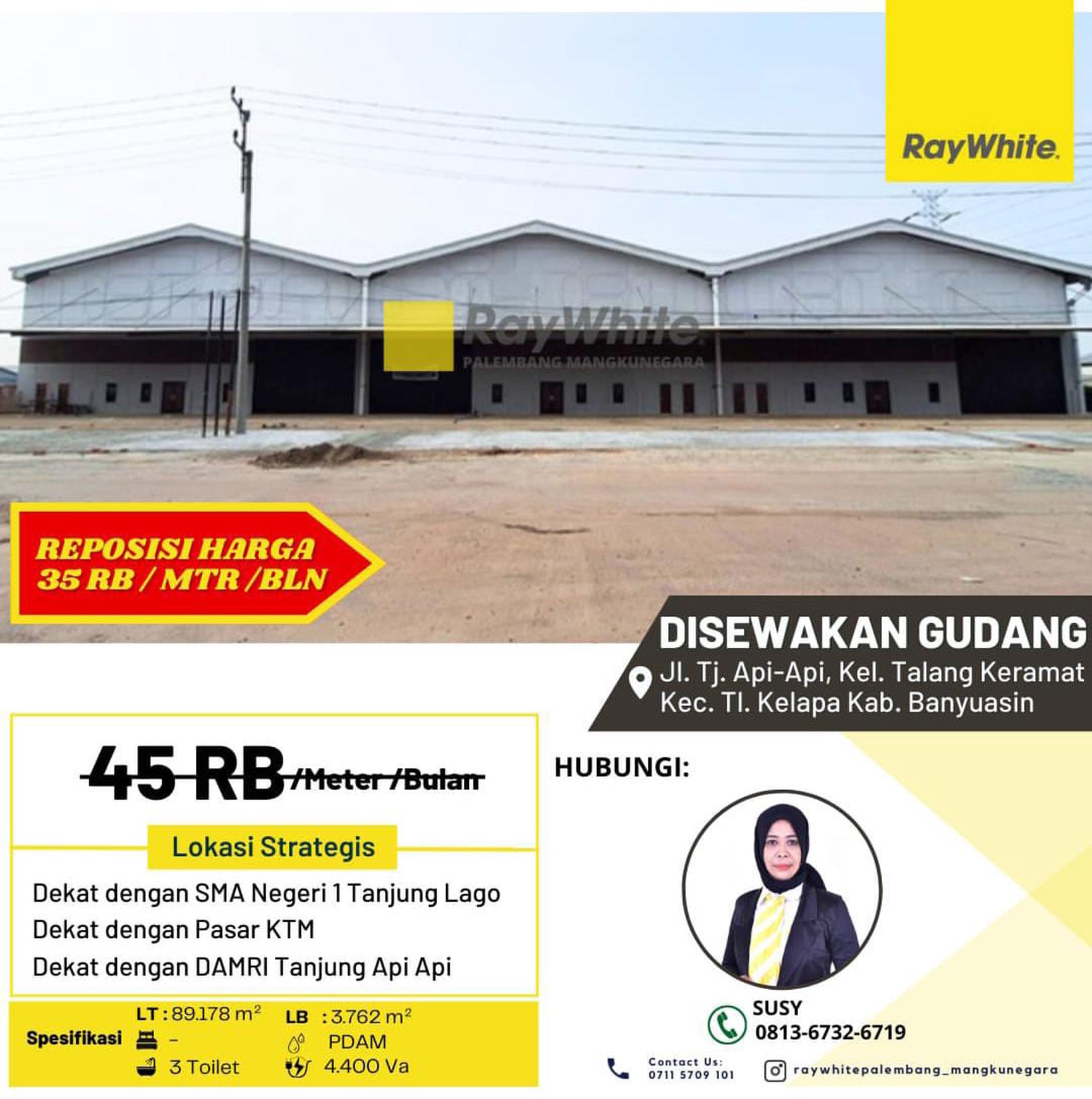 Gudang Disewakan
