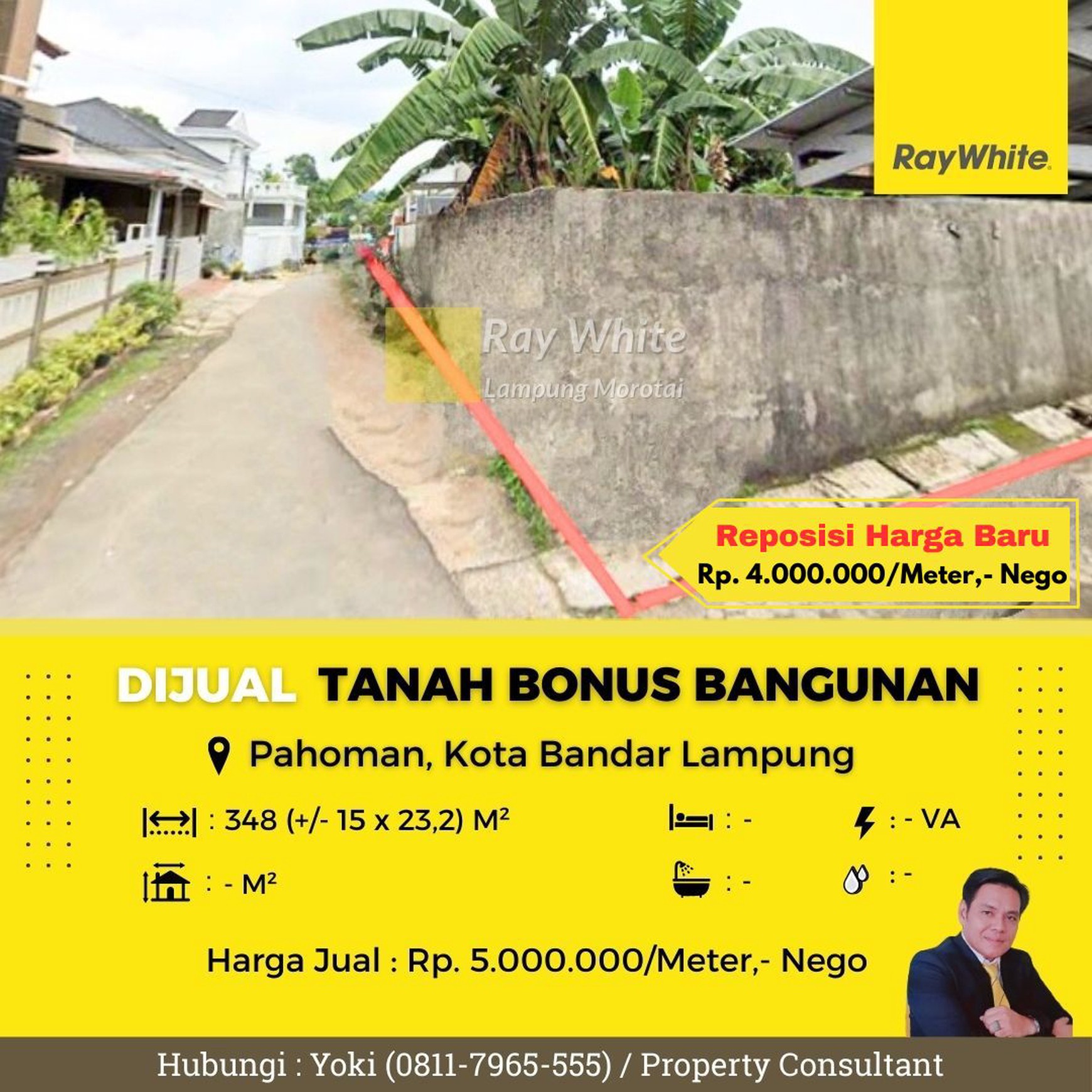 rumah murah pahoman tanjung karang pusat