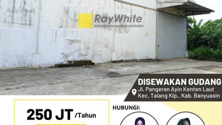 Gudang Tanjung Api - api Disewakan