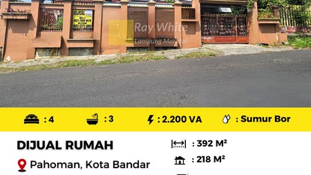 rumah murah pahoman tanjung karang pusat