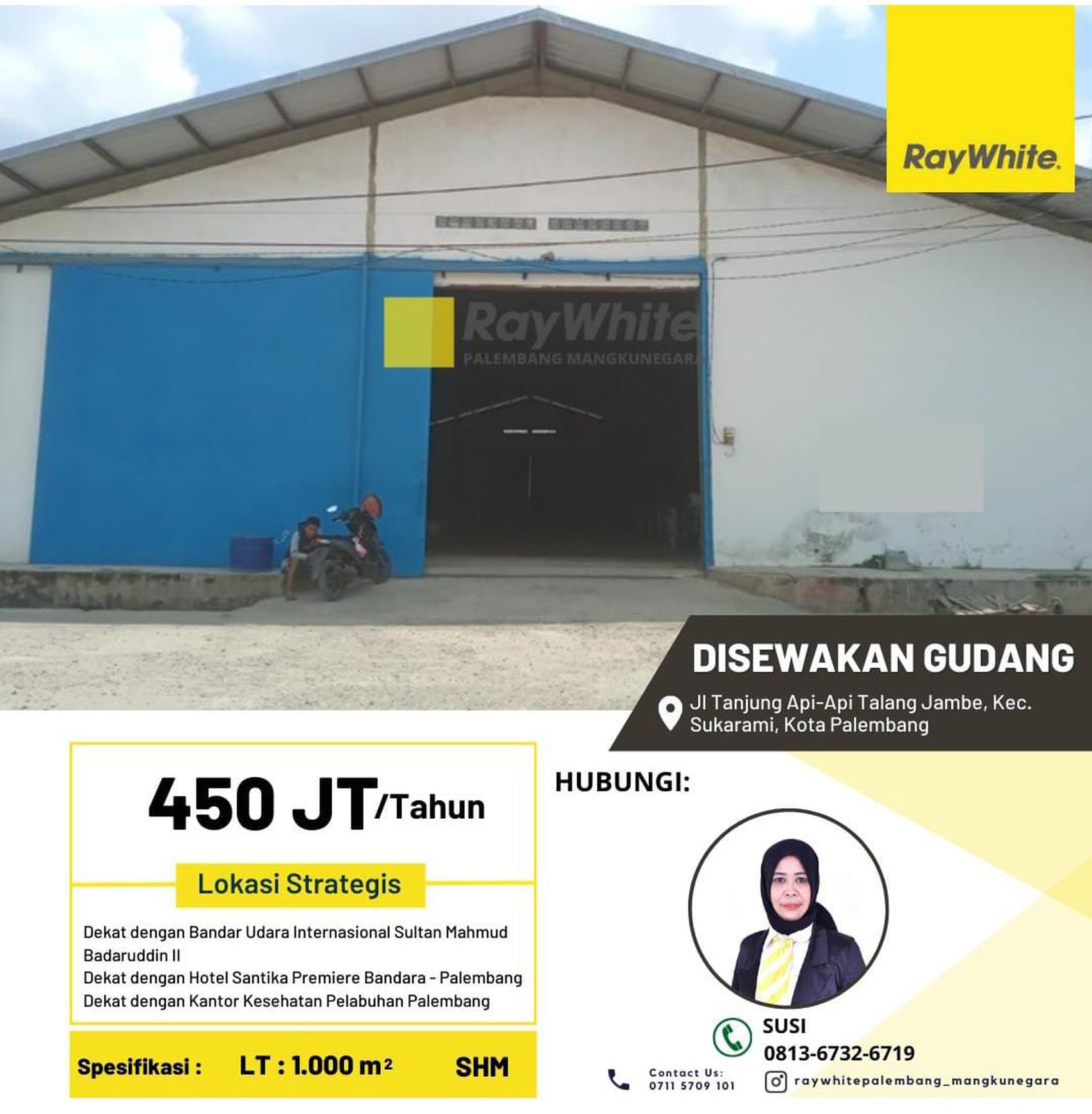 Gudang di Tanjung Api - api Disewakan