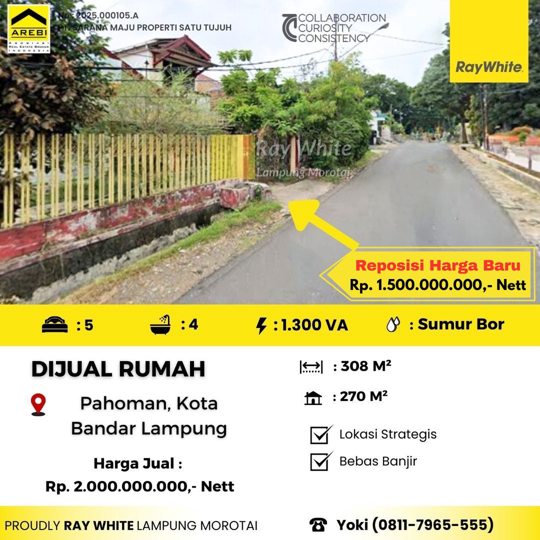 rumah murah pahoman tanjung karang pusat