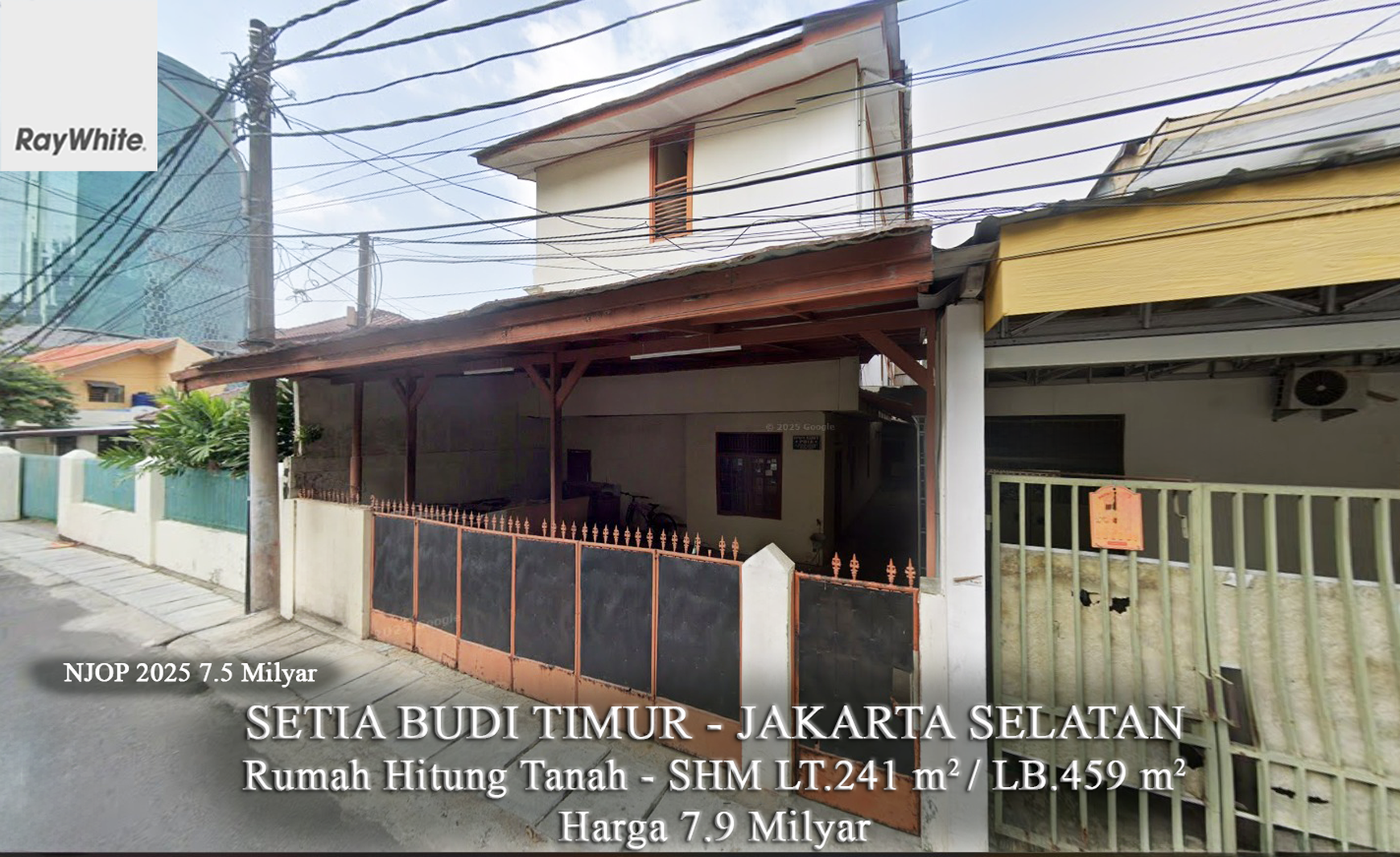 FOR SALE Rumah Hitung Tanah Mendekati NJOP Setiabudi Jakarta Selatan