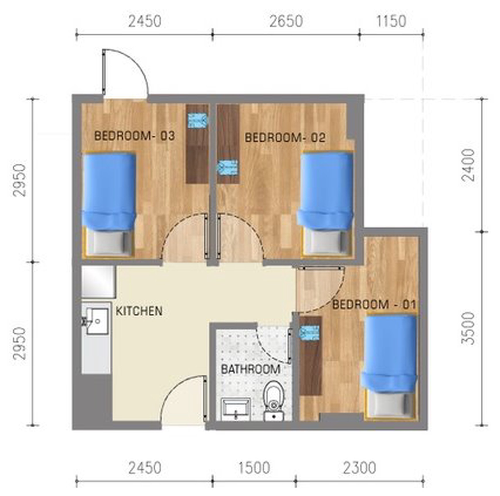 Dijual sangat murah 1 unit Apartemen Signature Park Grande