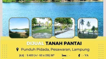 DIJUAL TANAH PANTAI DI PUNDUH PIDADA, PESAWARAN