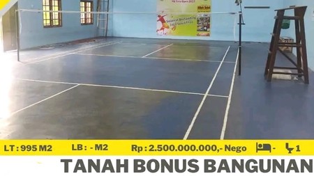 DIJUAL TANAH BONUS GEDUNG OLAHRAGA