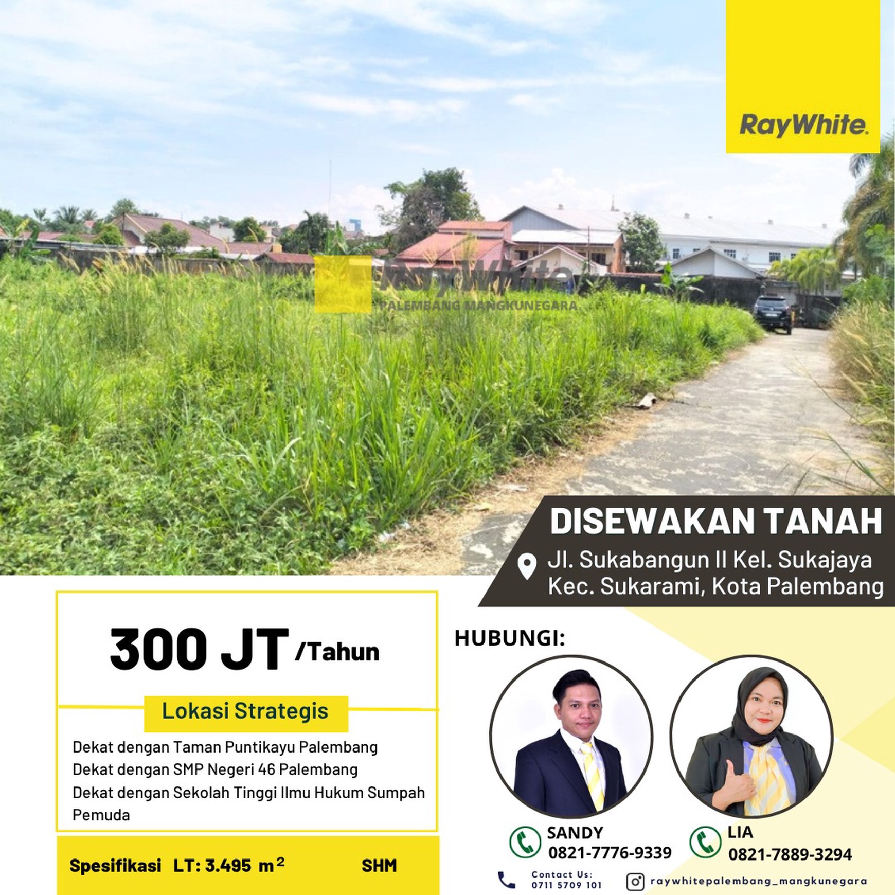 TANAH SEWA MURAH PALEMBANG