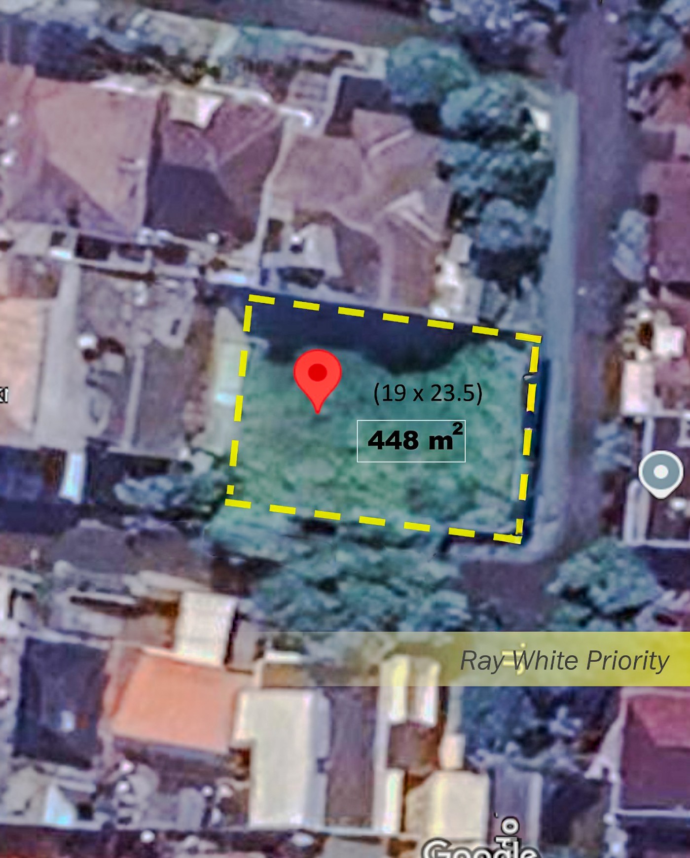 Tanah Hoek di Pondok Indah, dekat Cilandak Kemang Kebayoran Baru