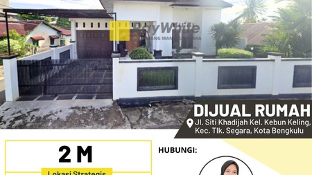 RUMAH JUAL MURAH TENGAH KOTA BENGKULU 