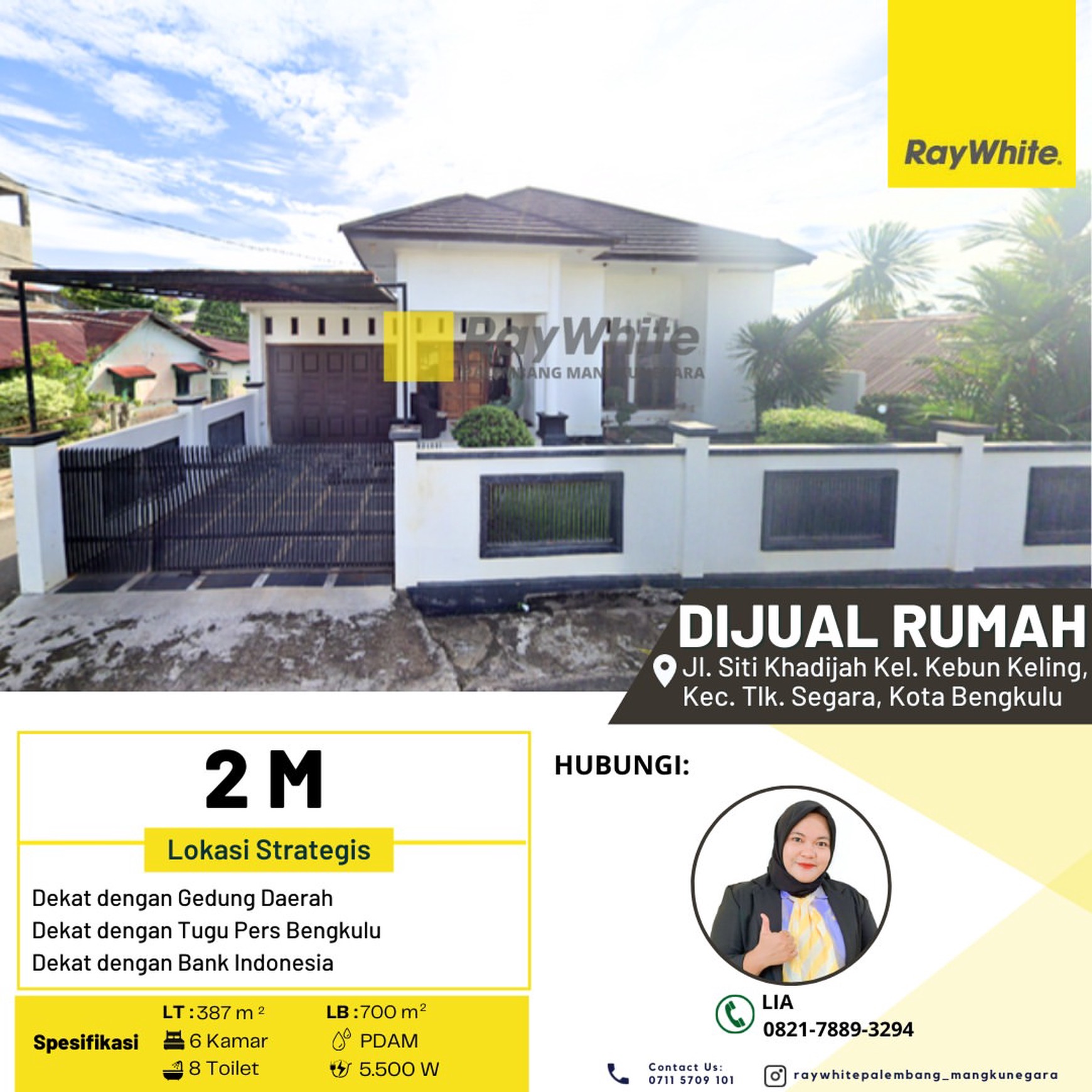 RUMAH JUAL MURAH TENGAH KOTA BENGKULU