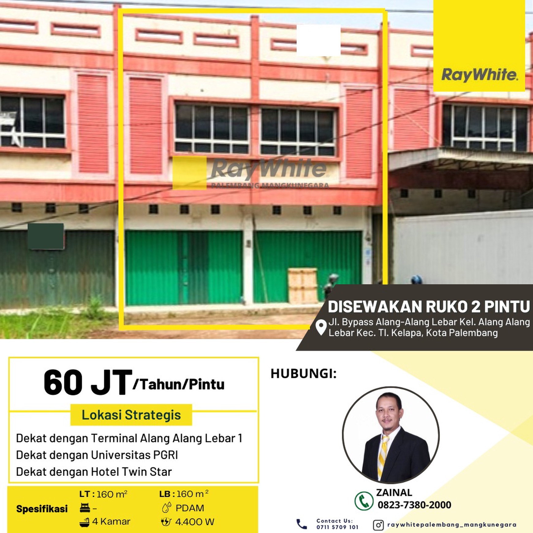 DI SEWAKAN 2 RUKO GANDENG AREA STRATEGIS