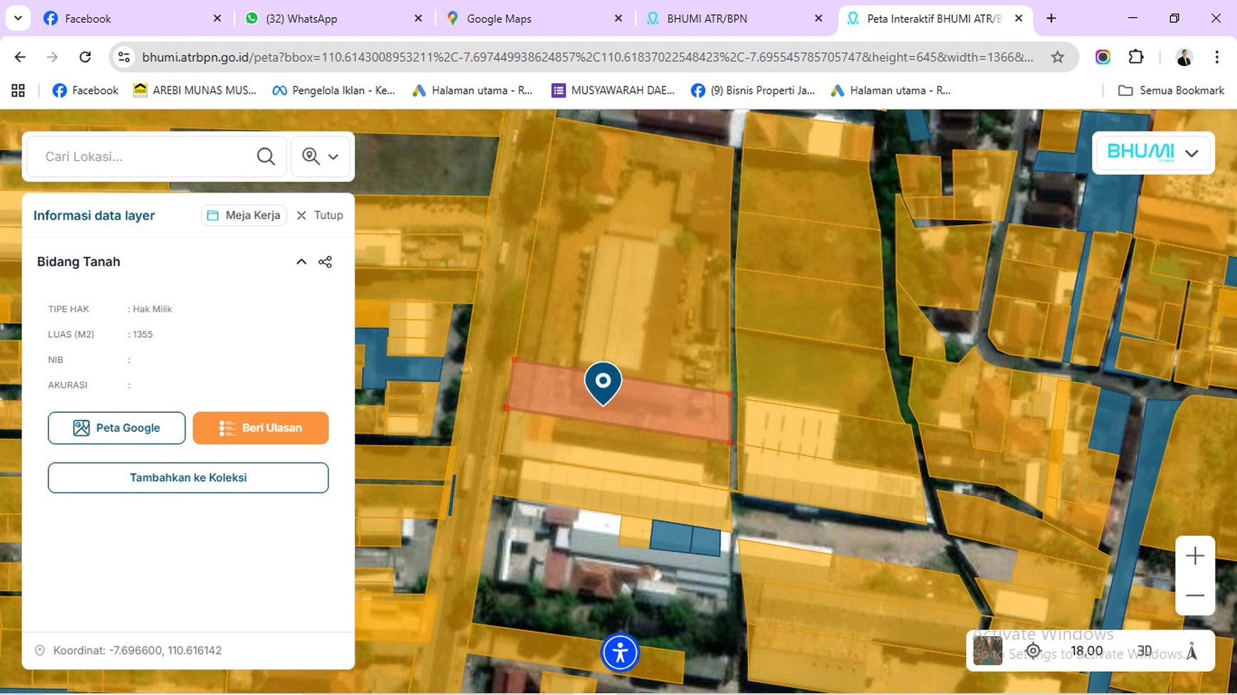 Jual Cepat Gudang 1 Lantai Luas 5.220 m² di Karanganom Klaten