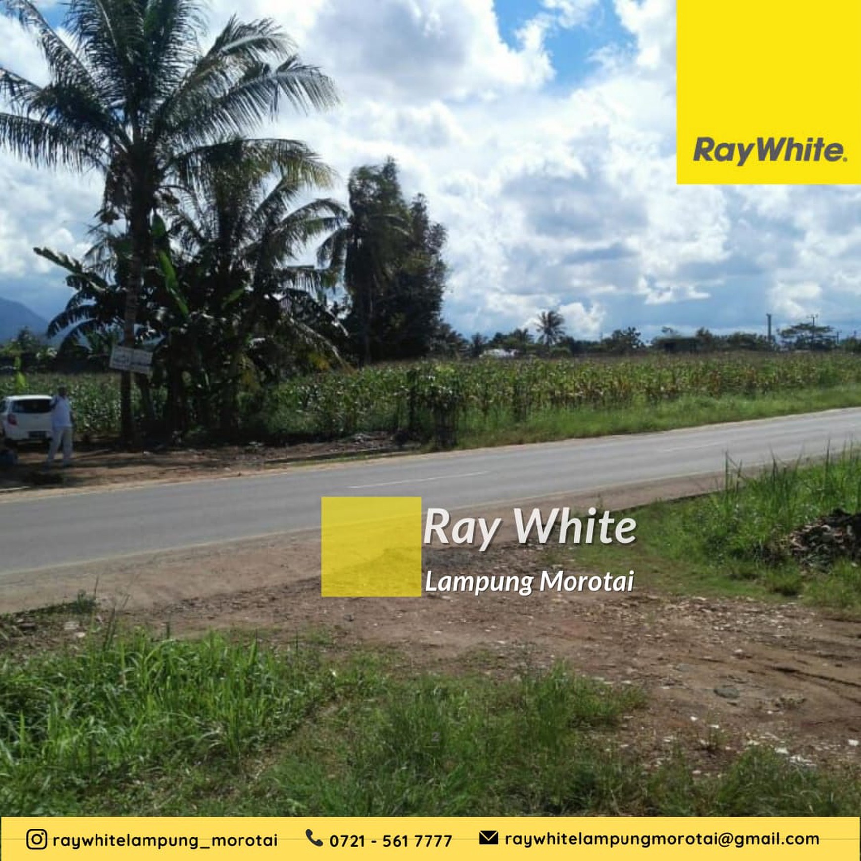 di jual tanah di area jalan utama rajabasa