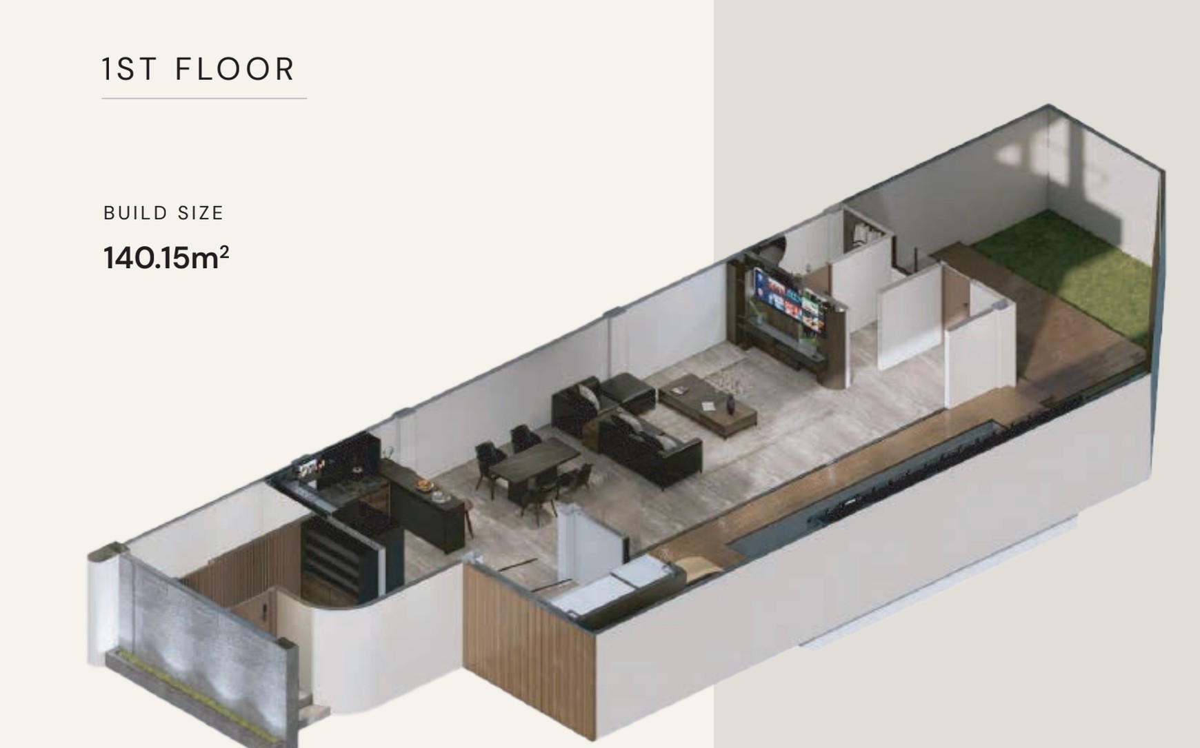 Rumah Hitung Tanah Area Cipete