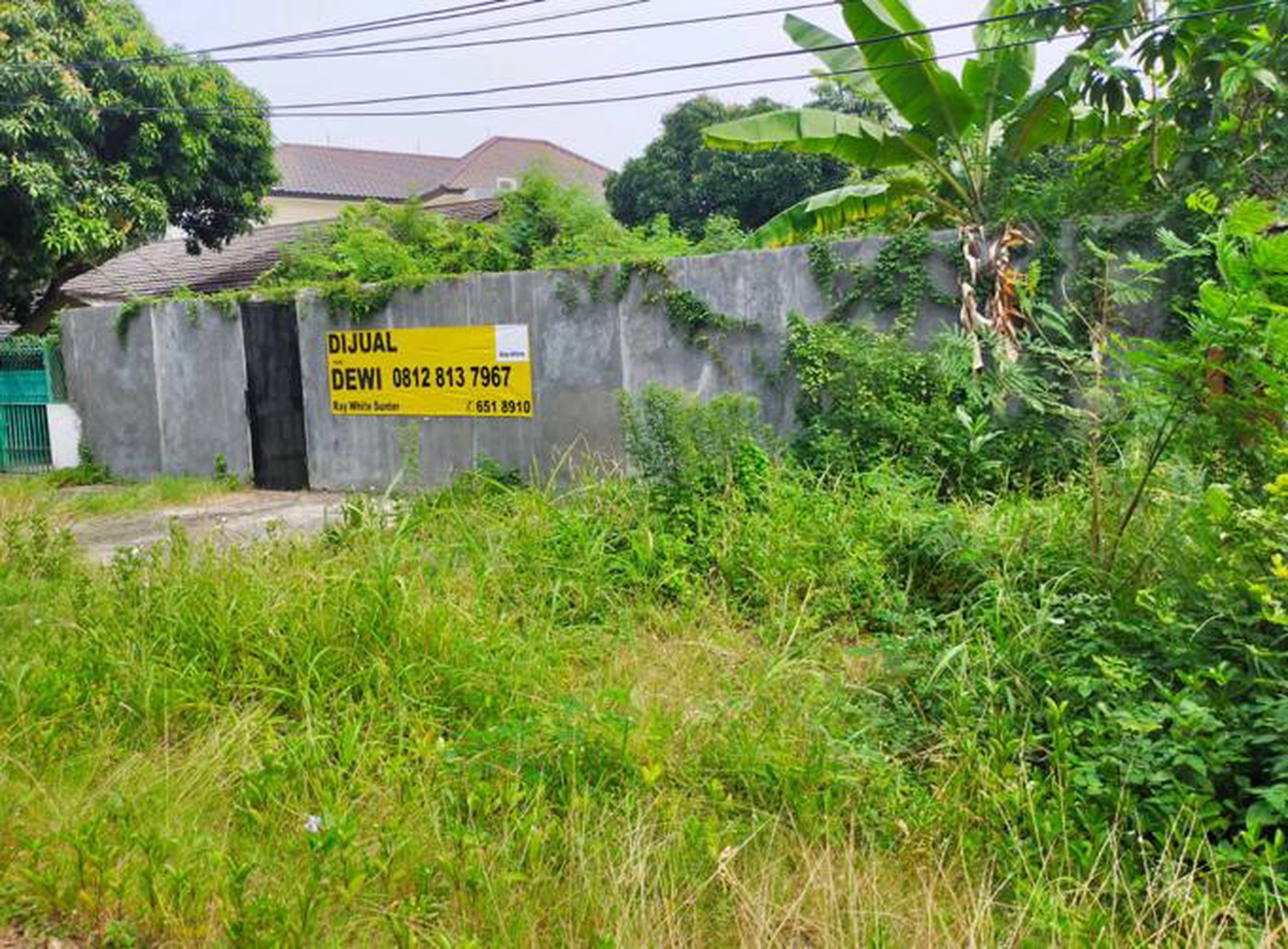 Tanah dijual di jalan Rembiga Gunung Sahari luas 300 m2 dalam komplek dekat ke jl Industri